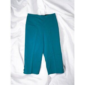 Alfred Dunner Teal Classic Fit Size 6P Capri Pant